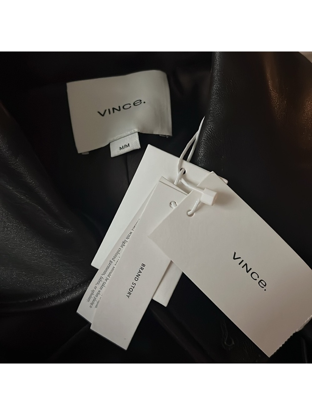 Vince 100% Lamb Leather Safari Jacket in Brown, Size M New w/Tag Retail $1495 - Picture 15 of 16